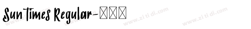 SunTimes Regular字体转换